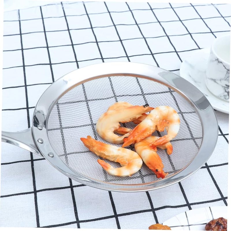 Size 3 Stainless Steel Long Handle Strainer Spoon for Hot Pot Soy Milk Skimmer Ladle - Image 2